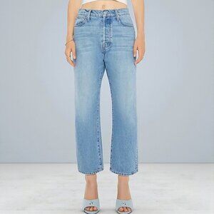 Mother The Ditcher Crop Straight Leg Jeans - Leap at the Chance Size 29